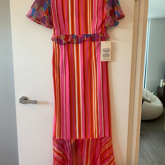 Never Fully Dressed: Saskia Ruffle Midi Dress | size 10 - Picture 10 of 10